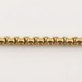 Corrente Elo Oval Achatado 2 mm dourada — detalhe da malha