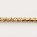 Corrente Elo Oval Achatado 2,5 mm dourada — detalhe da malha
