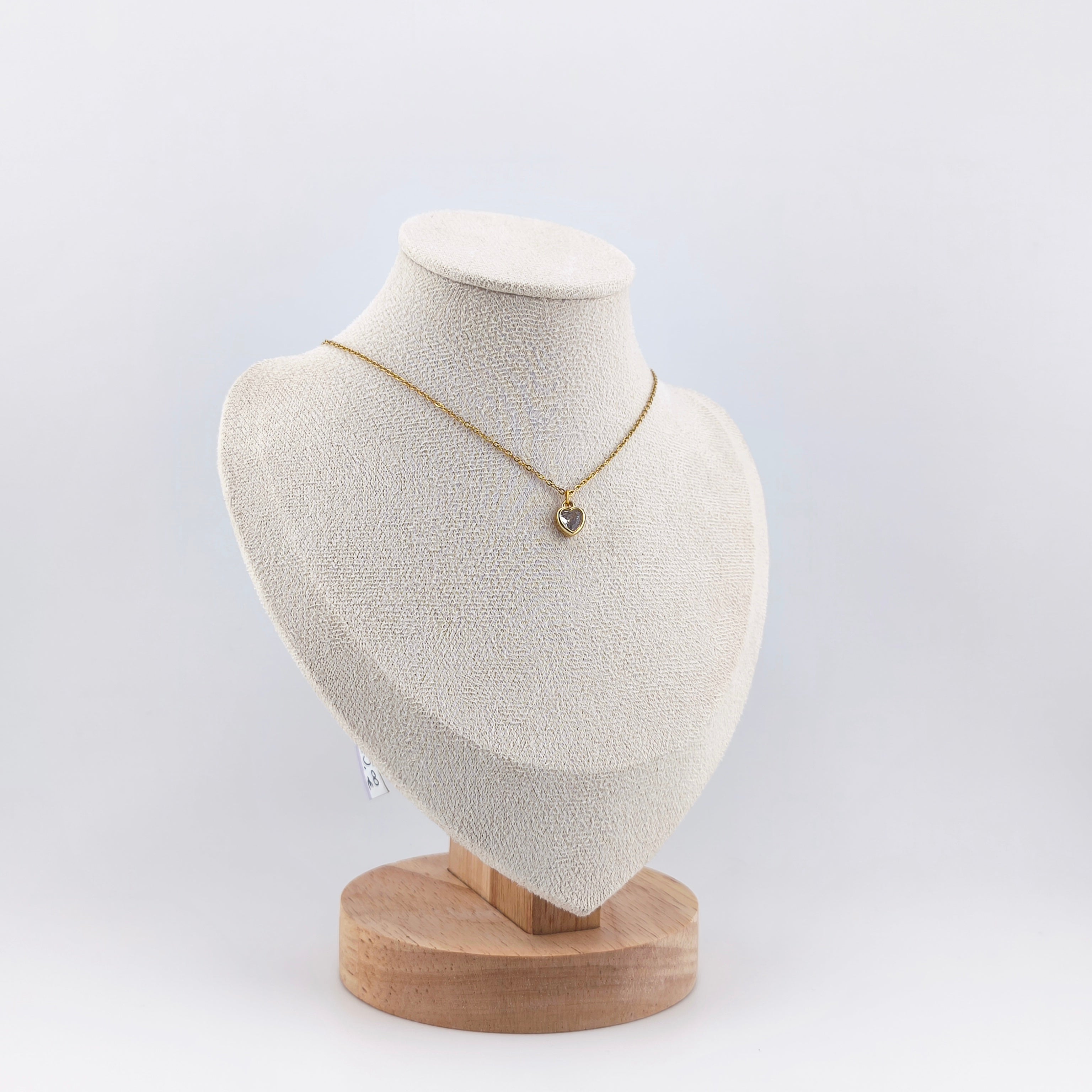 Gold-tone cord with heart-shaped pendant | Hearts Collection – Love Jewelry